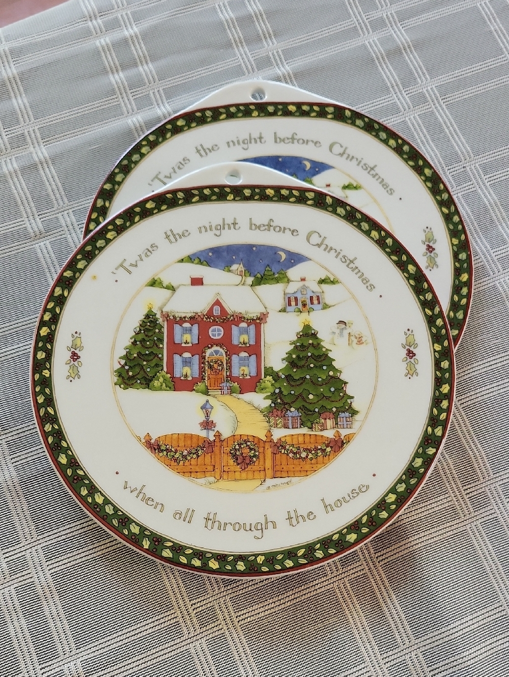 Two Twas The Night Before Christmas Trivets Hotplates